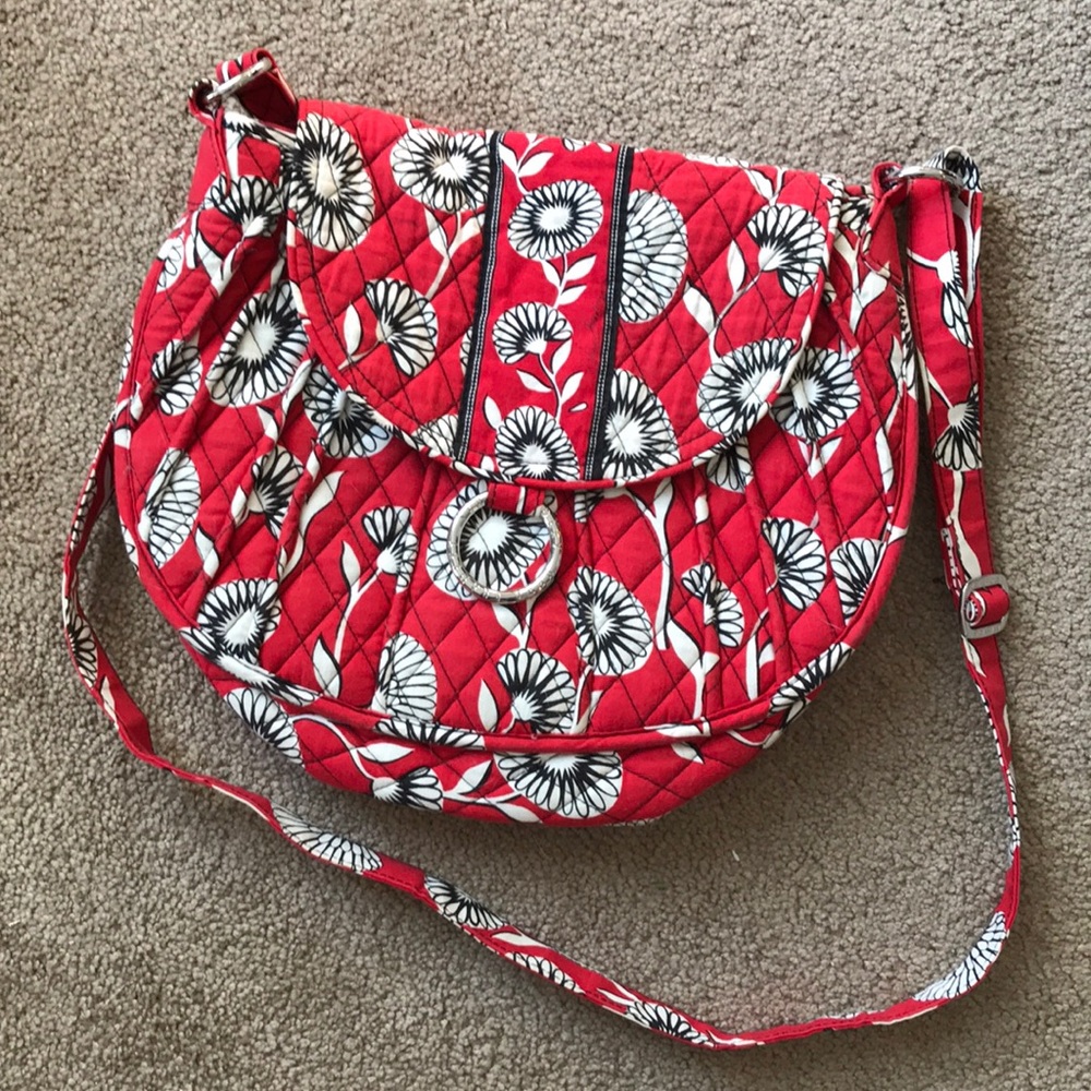 Vera Bradley Deco Daisy Saddle Up Purse